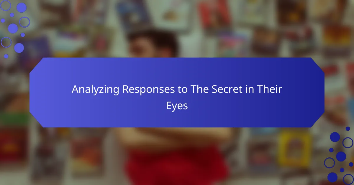 Analyzing Responses to The Secret in Their Eyes