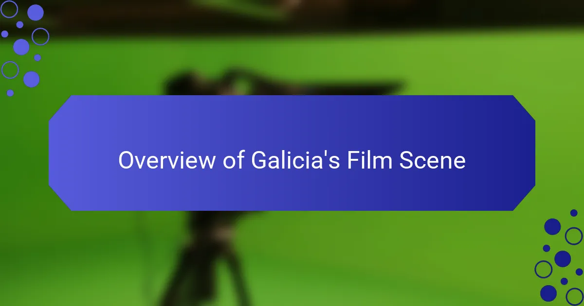 Overview of Galicia's Film Scene